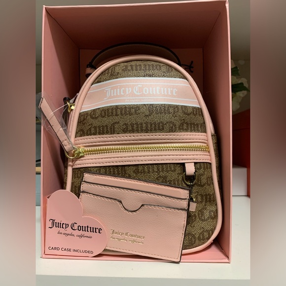 Juicy Couture Handbags - Juicy Couture backpack with card case included small